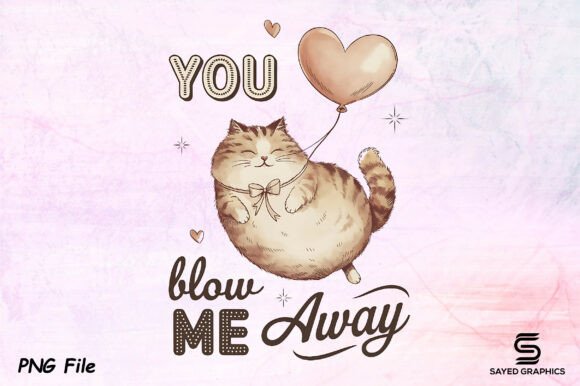 Download Vintage Valentine's Day Cat PNG Design - Premium Bundle
