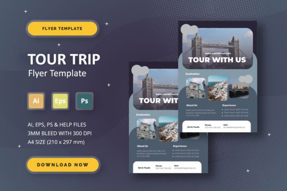 Download Tour Trip - Flyer Template - Template Collection