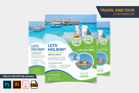 Download Holyday Tour Flyer Design Template - Template Collection