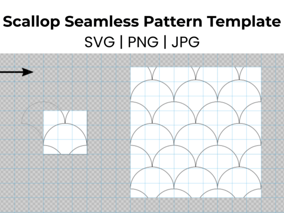 Download Scallop Seamless Pattern Template - Template Collection