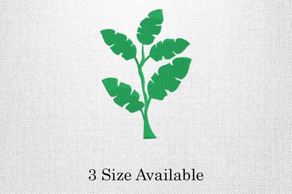 Download Monstera Leaf Plant Embroidery Design - Plant embroidery Collection